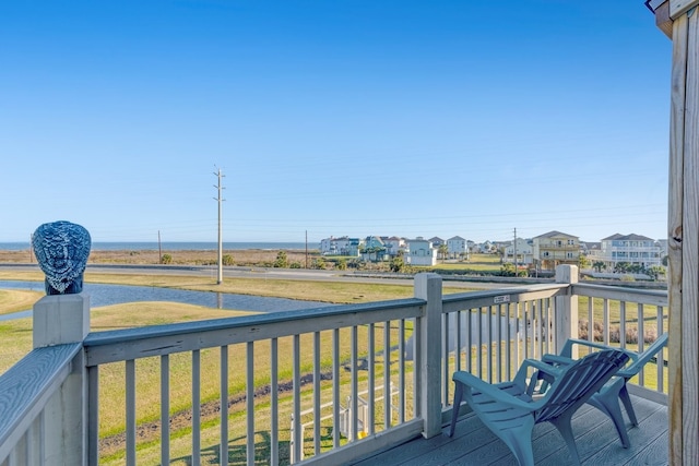 deck featuring a residential view