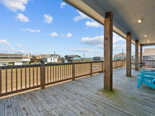 1922 Blue Water Hwy, Surfside Beach, TX 77541 - deck with a residential view