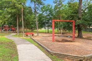 view of community jungle gym