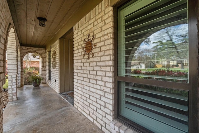 view of patio with covered porch