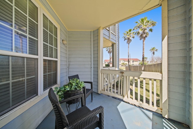 view of balcony