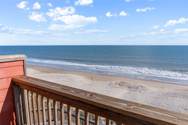 water view featuring a view of the beach
