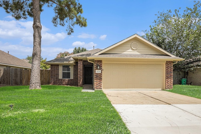 24134 Griffin House Ln, Katy, TX 77493 - single story home with brick siding, driveway, an attached garage, and a shingled roof