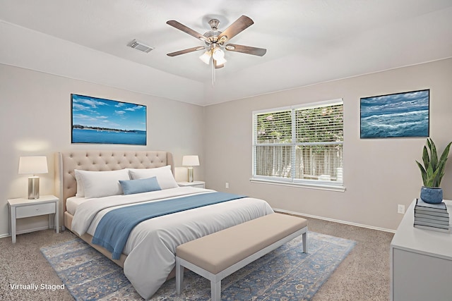 24134 Griffin House Ln, Katy, TX 77493 - bedroom featuring dark speckled floor and ceiling fan