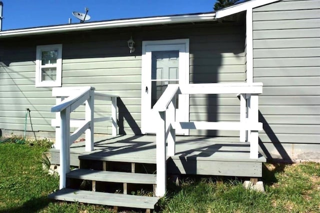 exterior space featuring a deck