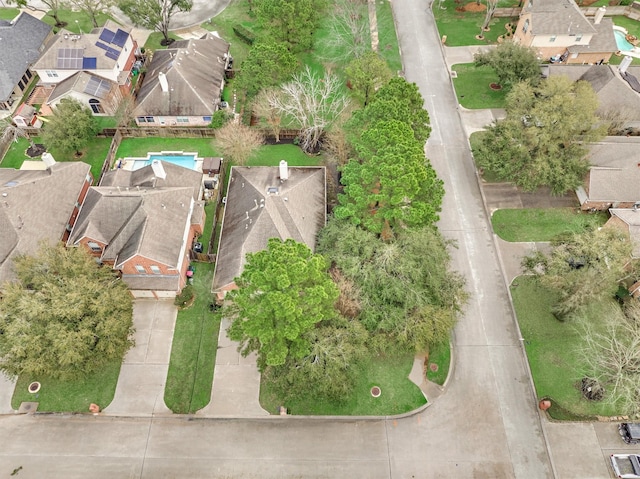 birds eye view of property featuring a residential view