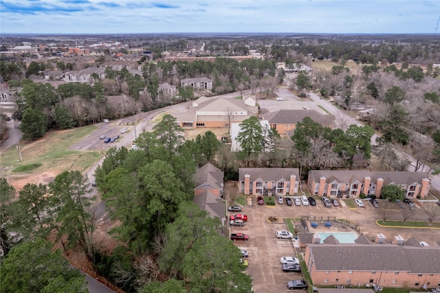 bird's eye view with a residential view