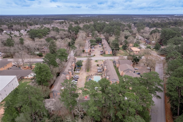 drone / aerial view with a residential view