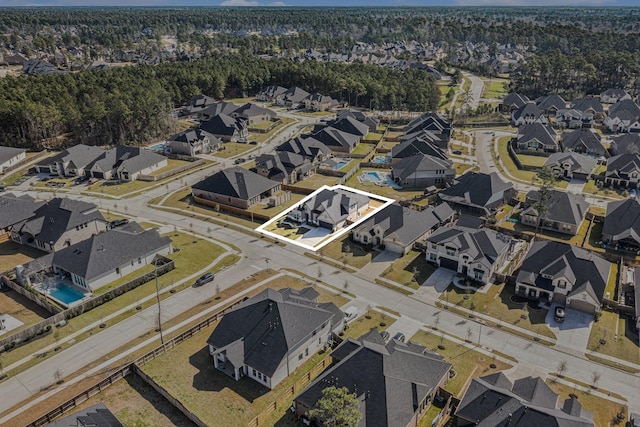 bird's eye view featuring a residential view