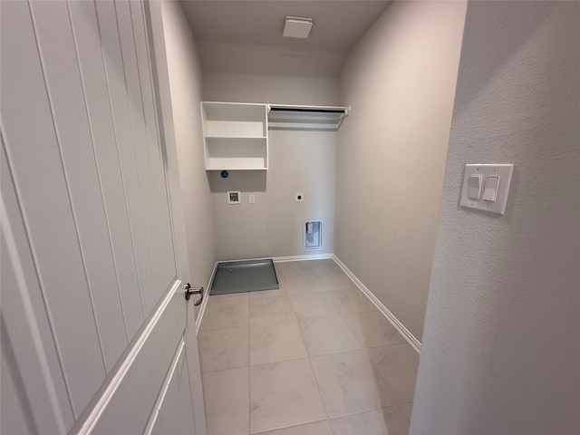 2011 Sunflower Ct, Sugar Land, TX 77498 - laundry area featuring hookup for an electric dryer and baseboards