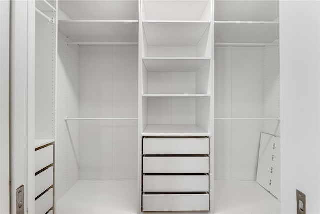 view of closet