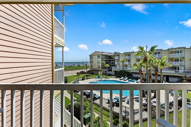 view of balcony