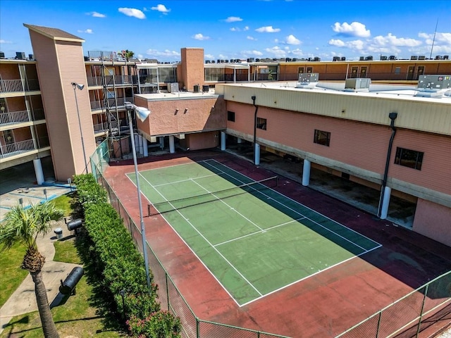 view of tennis court