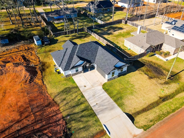 birds eye view of property featuring a residential view