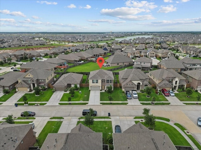 bird's eye view featuring a residential view