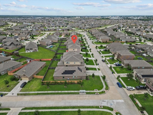 birds eye view of property featuring a residential view