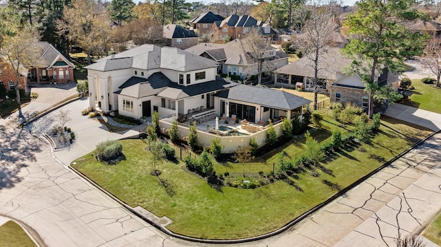 aerial view featuring a residential view