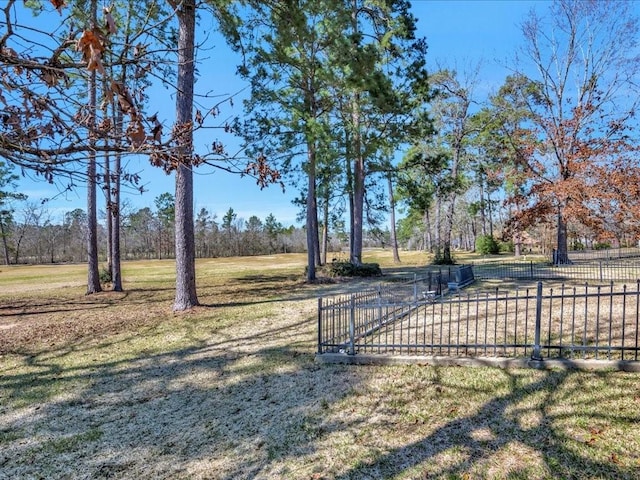 view of yard with a gate