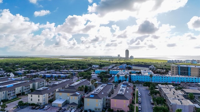 bird's eye view with a view of city