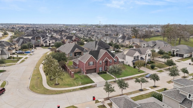 bird's eye view featuring a residential view