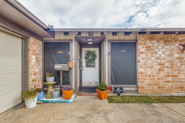 11439 Sageking Dr, Houston, TX 77089 - doorway to property featuring brick siding