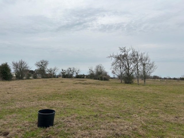 view of yard featuring a rural view