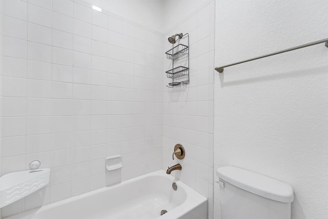 full bathroom with  shower combination and toilet