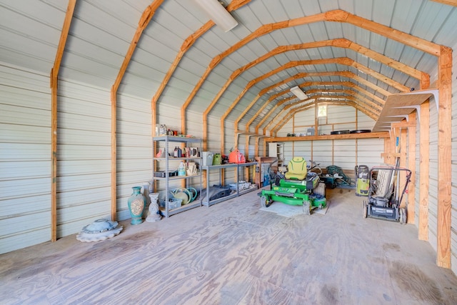 storage area with a garage