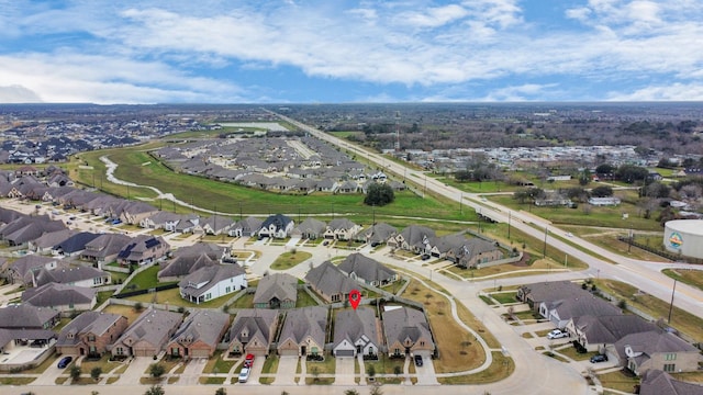 bird's eye view featuring a residential view