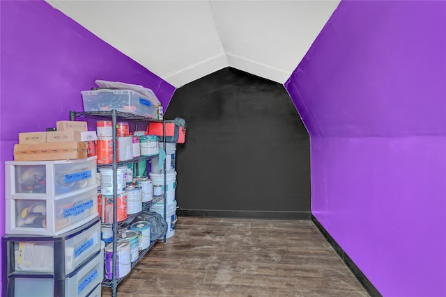 view of storage room