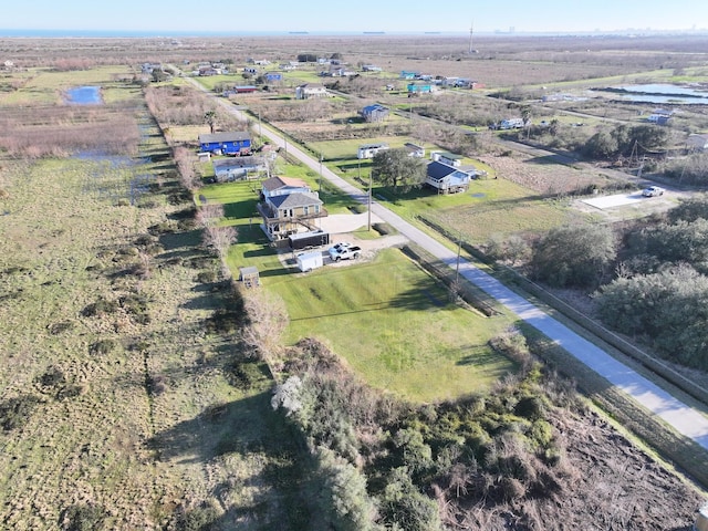 drone / aerial view with a rural view