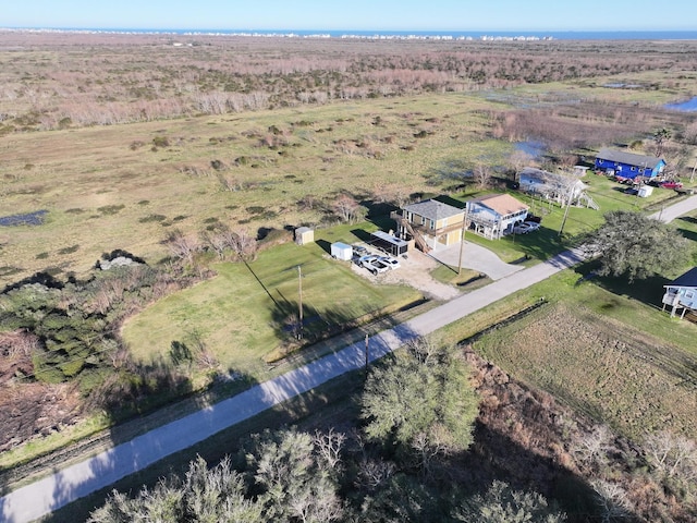 aerial view featuring a rural view