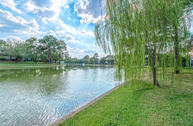 view of water feature