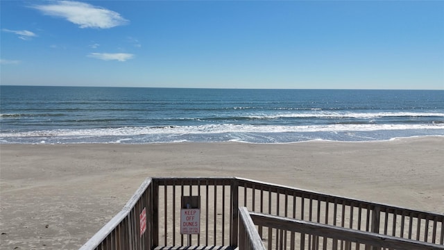 water view with a beach view