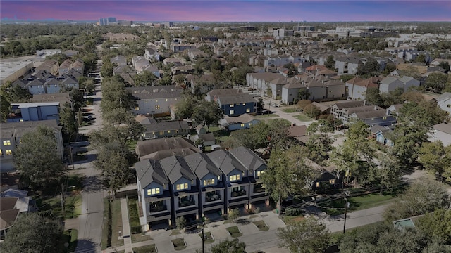 bird's eye view featuring a residential view