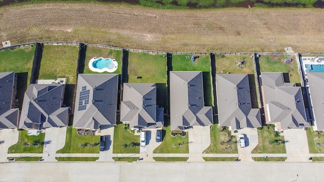 aerial view featuring a residential view