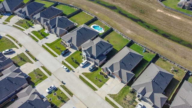 drone / aerial view featuring a residential view