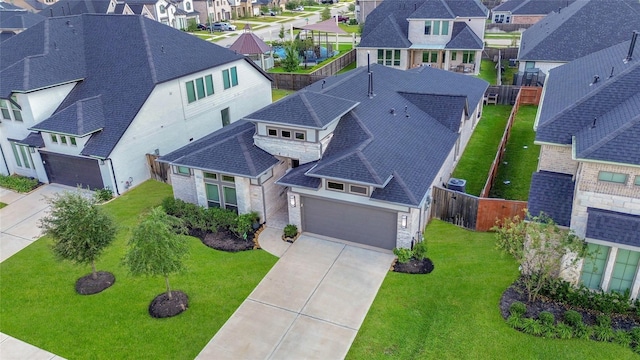 bird's eye view featuring a residential view