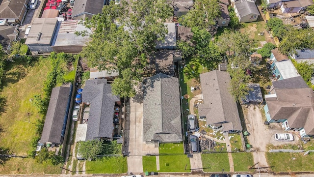 bird's eye view with a residential view