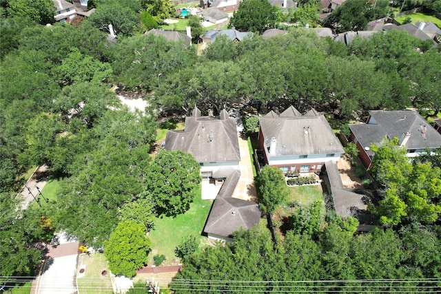 drone / aerial view with a residential view