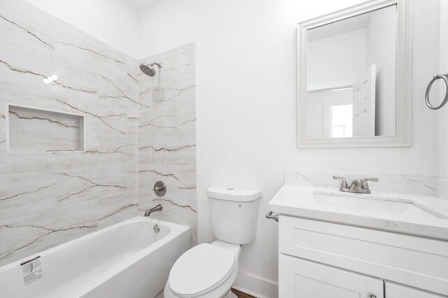 16978 W Hammon St, Montgomery, TX 77316 - bathroom featuring bathtub / shower combination, vanity, and toilet