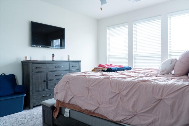 18802 Verdura Dr, New Caney, TX 77357 - carpeted bedroom featuring ceiling fan