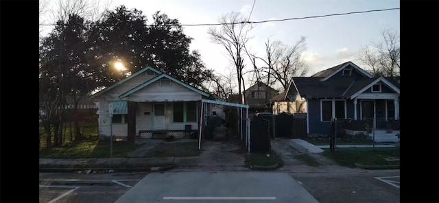 view of front of home