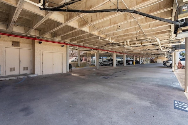 view of parking deck