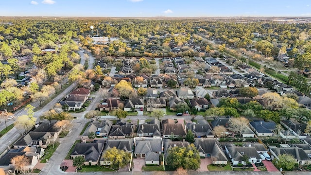 bird's eye view featuring a residential view