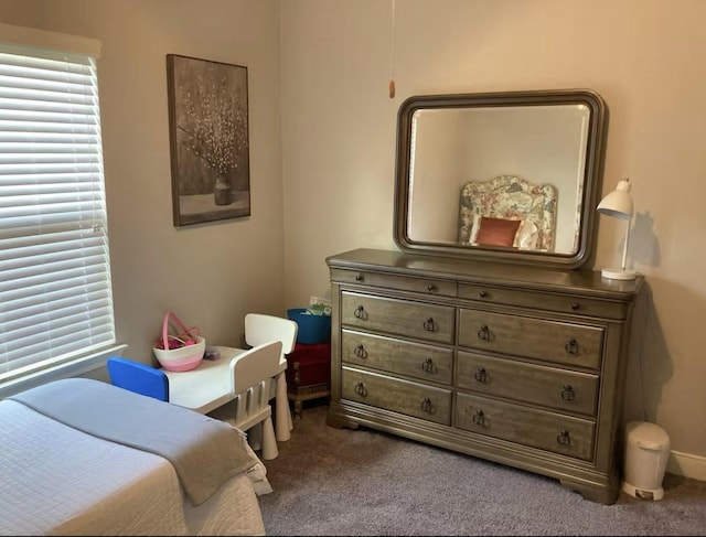 bedroom featuring carpet flooring