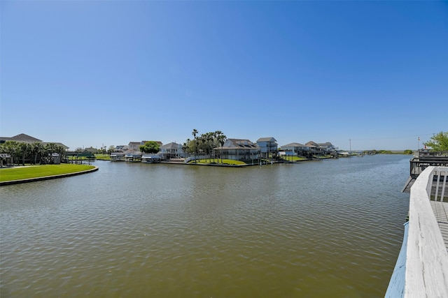 water view featuring a residential view