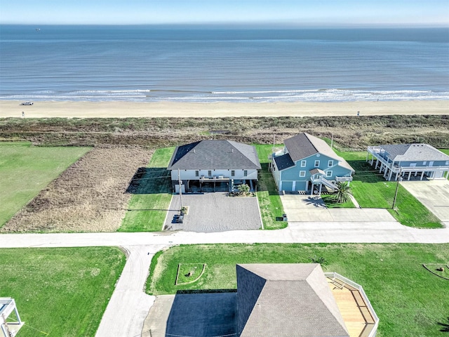 636 Villa Dr, Crystal Beach, TX 77650 - bird's eye view with a view of the beach and a water view