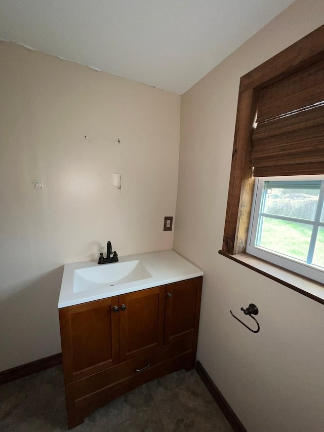 38440 Fisk Ln, Pattison, TX 77423 - bathroom with vanity and baseboards