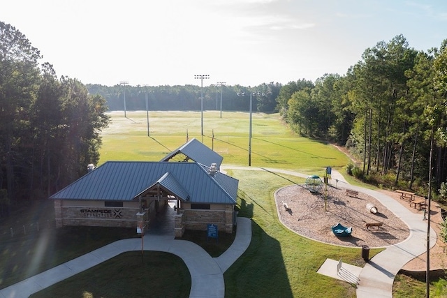 birds eye view of property